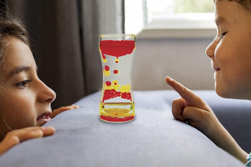 Teacher Liquid Motion Bubbler in Red & Yellow