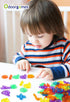 78 Pcs Translucent Lowercase Letters - Plastic Alphabet Letters - Light Table Play and Early Learning Manipulatives