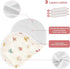 decor gift 4 Pack 22x11in Cotton Large Burp Cloths for Baby Good Absorbent? Daisy Flower Offwhite spit up Rags