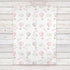 Lovable Gift Co Hot Air Balloons Personalized Baby Receiving Swaddle Blanket, Pink