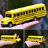 2 Pack 5.5" Pull Back Yellow School Bus Toy Playset, Durable Die-cast Metal Vehicles, Party Favors