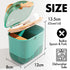 550ML Baby Formula Container to Go Formula Dispenser On the Go with Snap-On Lid Fork and Spoon for Toddler Travel