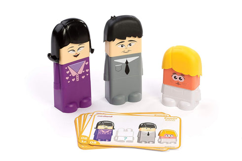 Miniland Family Diversity Blocks Game - 3-6 Years, 1-6 Players, Empathy, Cultural and Racial Inclusion, Build Self
