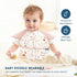 3-pack 6-36 GRSSDER Mess Proof Baby Feeding Bibs with Food Catcher Pocket, Soft Lightweight Waterproof Fabric Material