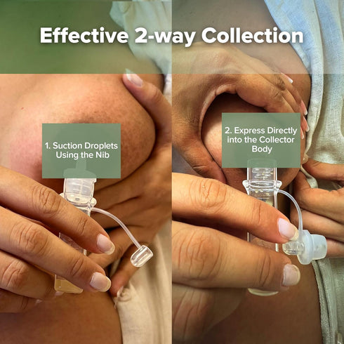 4ml/6pcs haakaa Colostrum Collector Kit Breast Milk Collector with Cotton Cloth Wipe and Storage Case, Ready-to-Use