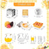 simarro 46 1:12 Miniature Dollhouse Breakfast Accessories, Pcs Scale Mini Toast Machine Bread Milk Eggs Cups Fruits