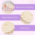 Ajcotahm 5.9 Inch Hello World Newborn Sign, Wooden Baby Announcement Sign Pink Butterfly Style Birth Welcome Board