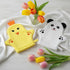 KFHENSOMR 2PCS Baby Bath Mitt Washcloths Gloves Panda Chicken Toddler Soft Washcloths for Kids Designed in Cute Animal