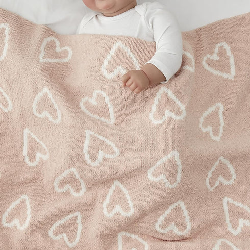 30"X40" Cozy CREVENT Soft Warm Chenille Baby Blanket for Girls Boys, Newborn Essentials for Infant, Baby Shower