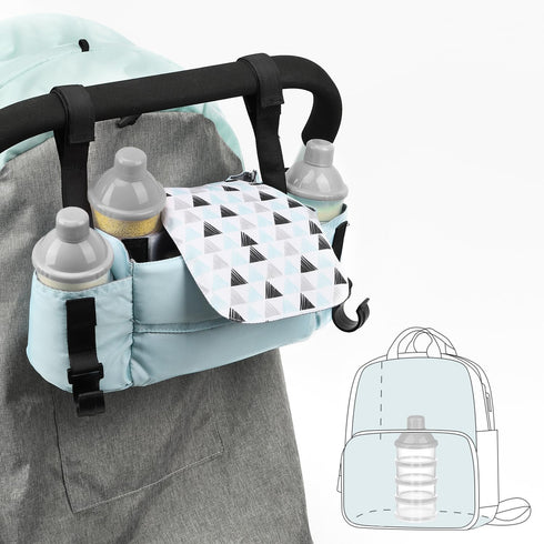 Accmor 4 Formula Dispenser On The Go, Compartments Stackable Formula Container for Travel, Baby Milk Powder Kids Snack