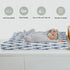 Summer 32''16'' Watercolor Blue Lobster Changing Pad Covers for Baby Girls Boys Nautical Marine Animal Fitted Change