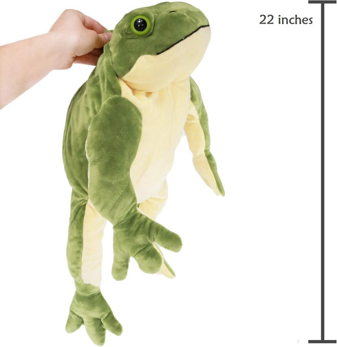 22 Inches Ice King Bear Plush Giant Frog Stuffed Animal Soft Toy, Large, Green