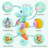 Infant Baby Musical Stuffed Animal Activity Toys, Multi-Sensory Crinkle, Rattle, Textures for Newborns 0-12 Months,