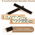 Set 4 6 Set Set 4 28 Set Jumbo Dominos for Adults with Wooden Racks/Trays, Double Dominoes Travel with Portable Case