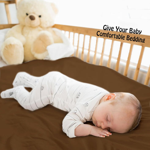 Ersmak 2 28 52 9 Pcs Satin Crib Sheets, Silky Comfy Breathable Baby Crib Sheets for Boys Girls, Fits Standard Crib