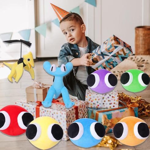 8pcs Rainbow Plush Toys, Stuffed Animal Plush Dolls, Chapter 2 Plushies for Fans Birthday Kid