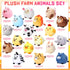 18 3.15 Inch Set Halloscume Pcs Mini Stuffed Animals Bulk Small Plush Farm Jungle Animal Ornament for Valentine's Day