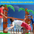Jenaai Inflatable Palm Tree Limbo Game for Luau Party - Hawaiian Fun Limbo Game for Summer Decor and Parties