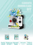 Sacblirr Ice Blue Film Cute Flower Camera Series Mini Building Toy Bricks Micro Blocks Kit Miniature Toys Ideal