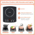 Set, Set Set CUTE STONE Play Kitchen Accessories Kids Cooking Toys with Play Pots and Pans, Electronic Induction