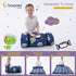 Set: Nap Mat with Pillow Blanket Sleeping Mats for Toddler Kids - Thick Large Roll up Slumber Bag for Daycare Preschool