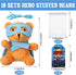 18 4" Silipull Pcs Hero Party Favor Stuffed Animal Bears Small Bear Plush Toys Plush Bears with Eye Mask Cape for Party