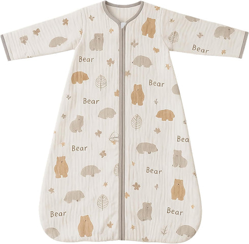 Baby Wearable blanket with Sleeve Muslin Cotton Toddler Sleep Sack Wearable blanket
