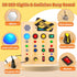 LED Busy Board, Wooden Sensory Toys for Toddler, Montessori Music Toy for Airplane, Educational Learning Toy