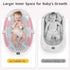 0-36 Collapsible Baby Bathtub for Newborn to Toddler Months,Spacious Foldable Infant Bath Tub with Thermometer,Cushion
