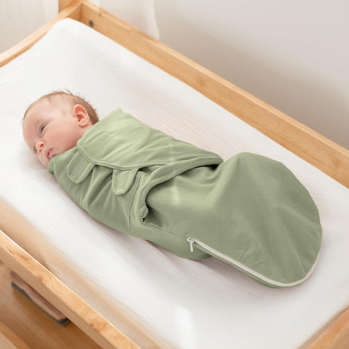 3 Pack 100% 3-6 Comfy Cubs Easy Swaddle Blanket with Zipper Closure, - Cotton Newborn Wrap, Large for Months Infants