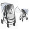 Clear Stroller Rain Cover, Universal Stroller Accessories, Waterproof Travel Weather Shield with