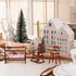 5 1: 12 Set Silipull Pcs Scale Wooden Dollhouse Furniture Miniature Wood Bedroom Furniture Wooden Dollhouse Accessories