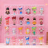 FOMIYES Bear Brick 5pcs Cube Plastics Box with Base - Clear Specimen Showcase Dolls Display Box for Action Figures