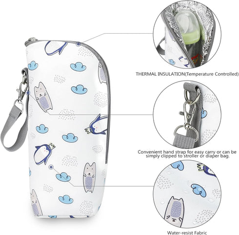 Shinycome Baby Milk Bottle Insulation Pouch - Waterproof Thermal Bag - Milk Warmer - Stroller Diaper Bag - Outdoor