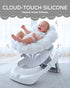 ISELECTOR 0-6 Baby Bath Support Foldable Baby Bathtub Bath Tub for Newborn Infant Baby Bath Seat with Non-Slip Suction