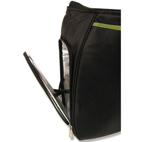 Ultimate Hobo Style Tote Diaper Bag - Trend Lab Black with Avocado