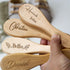 XEL Personalized Baby Hairbrushes Custom Engrave Infant Name Wooden Newborn Hair Brush Comb Brush Natural Goat Bristles