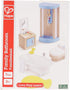 Hape Wooden Doll House Furniture Family Bathroom Set, Small, White