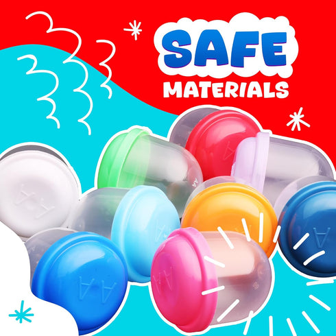 Capsule Vending Machine Translucent Acorn Capsules - 100 pcs 1.1 inch Empty Gumball Machine Capsules for Party Favors &