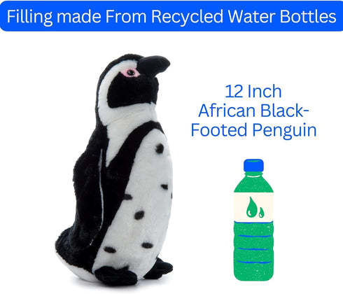 12 inches The Petting Zoo Penguin Stuffed Animal, Gifts for Kids, ABF Penguin Plush Toy