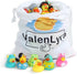100 Pack 2" (100 Rubber Duck for Jeeps Ducking - Bulk Floater Duck for Kids - Baby Bath Toy Assortment with Bag - Party