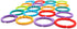 24 Pack Colorful Baby Teether Rings Links Toys for Rattle Strollers Car Seat Travel - Suitable for Baby, Infant,