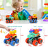 VUSUMOK 2-4, 3-5, 2 Pack 1 2 3 4-7, Monster Truck Toys for Ages Dinosaur Toys for Kids Light up Sounds Push and Go Toy