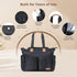 17 Lekebaby Diaper Bag Tote - Pockets Large Travel Diaper Waterproof Tote with Portable Changing Pad, Mom Crossbody