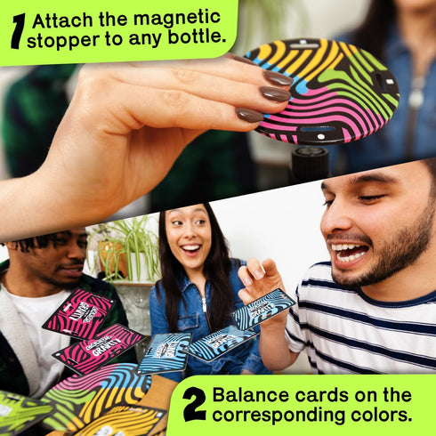 Cards Vs Gravity Pro, Travel Bag and Extra Cards Included, Fun Family Game for 2-8 Players