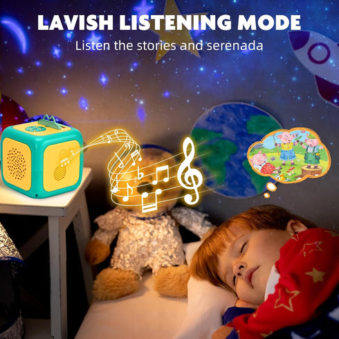 Eduboy 3+ Kids Story Projector for Toddlers,Story Dream Machine Storybook Projector with Educational Stories Music