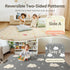 50''x50'' Mallify Baby Play Mat, Foldable Foam Playmat for Floor, Reversible Activity Play Mat for Playpen, Edge