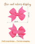 doboi 80PCS Baby Girls Fully Lined Grosgrain Mini Hair Bows Clips, Set of 40 Pairs