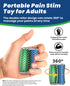 MIGESS 3D Little Ouchies Fidget,Dual Roller Fidget, Portable Pain Stim Toy for Adults, Printed Stress Relief Hand