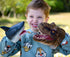 Tyrannosaurus Rex Dinosaur Hand Puppet for Boys Gift 3-12, Realistic Soft Rubber T-Rex Head Party Role Play Game